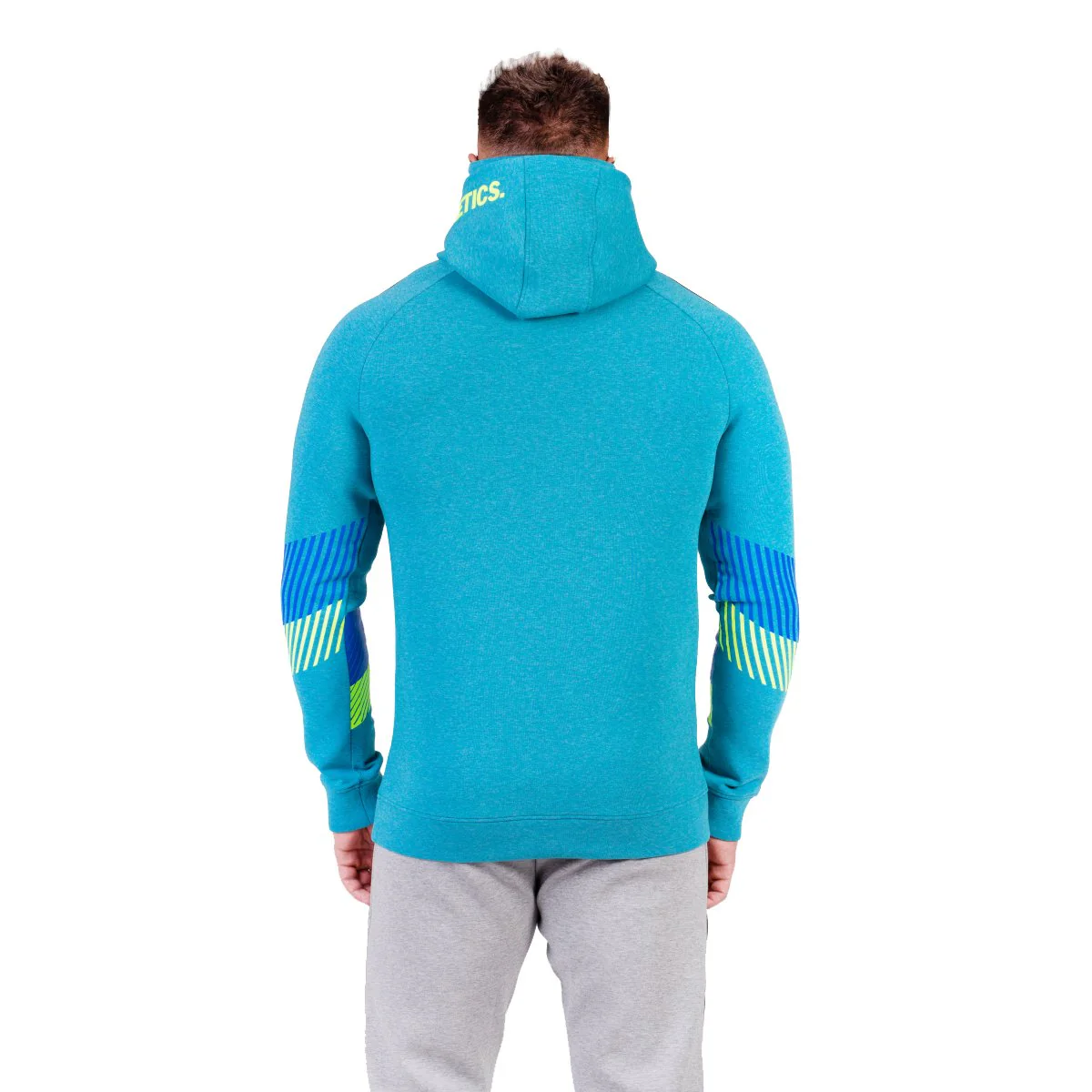 Protection Detachable Mask 1/2 Zip Mock Hoodies for Men - Image 10