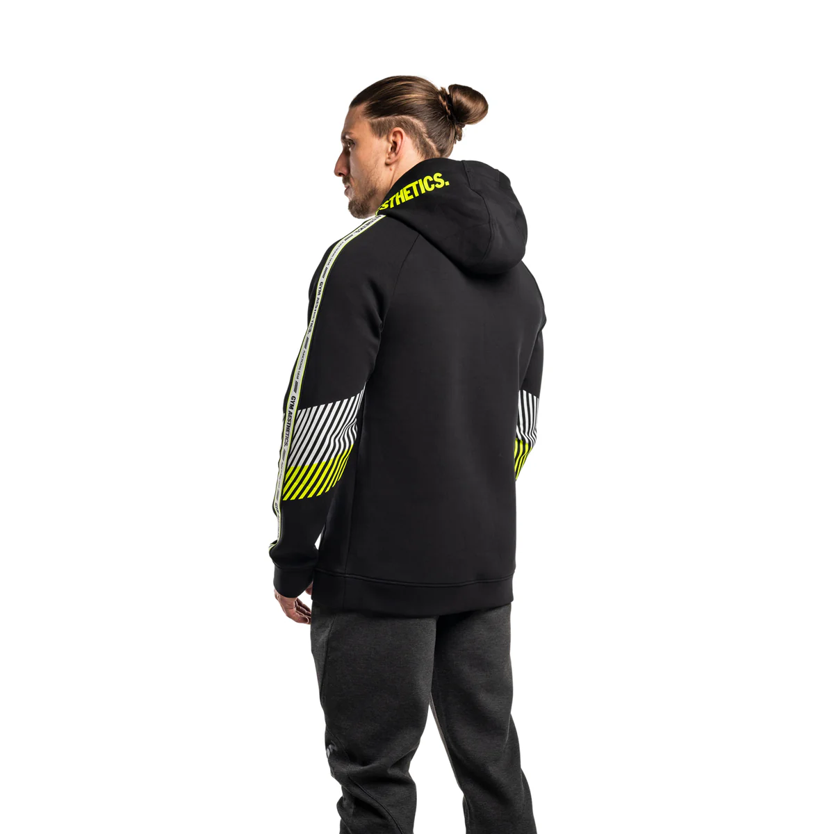 Protection Detachable Mask 1/2 Zip Mock Hoodies for Men - Image 18