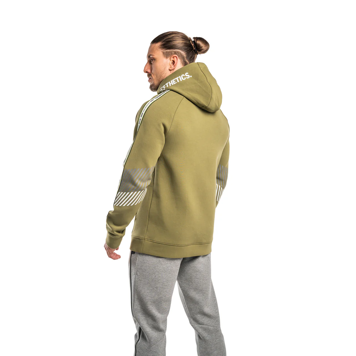 Protection Detachable Mask 1/2 Zip Mock Hoodies for Men - Image 49