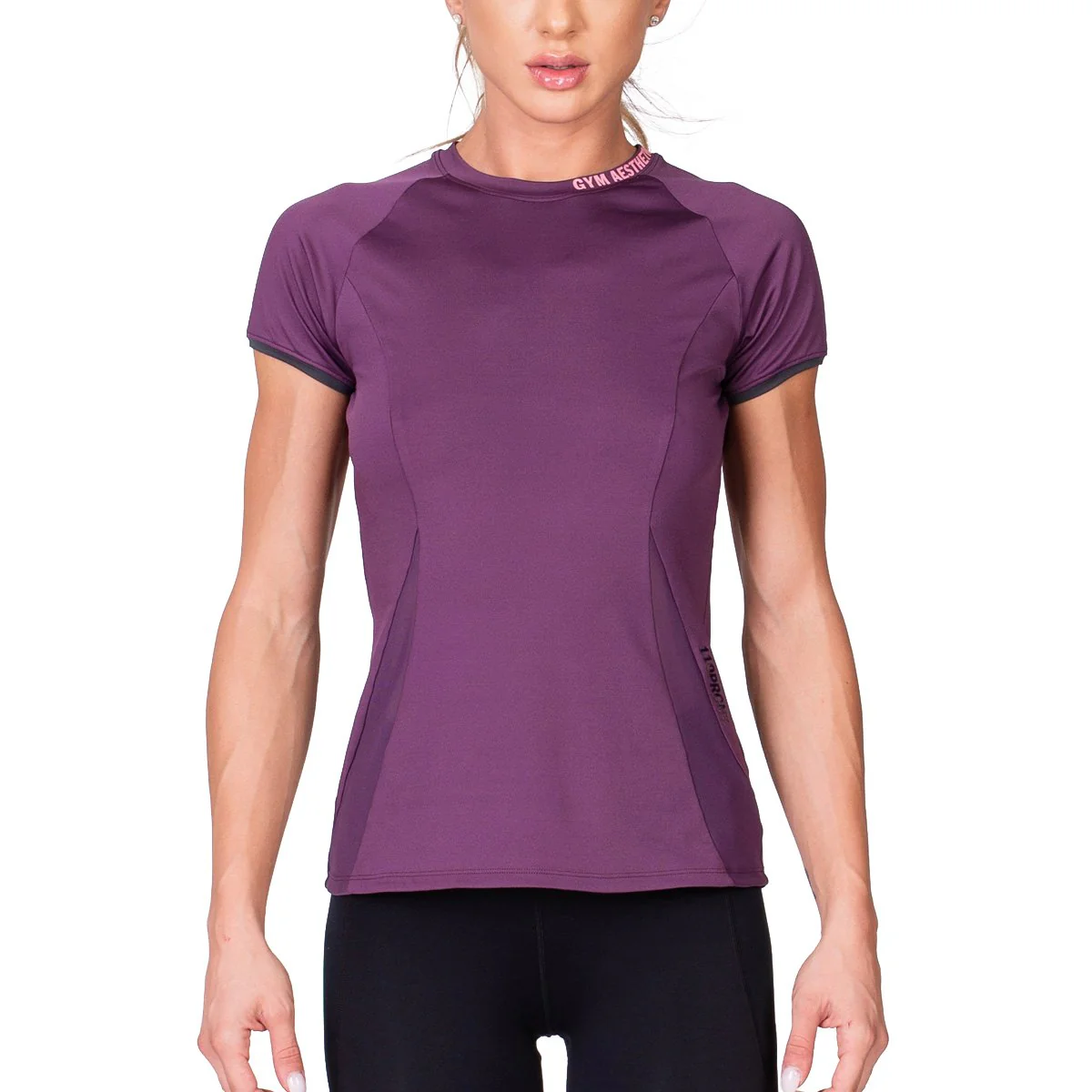 Activewear Mesh Blocking Sport Shirt for Women - Image 15