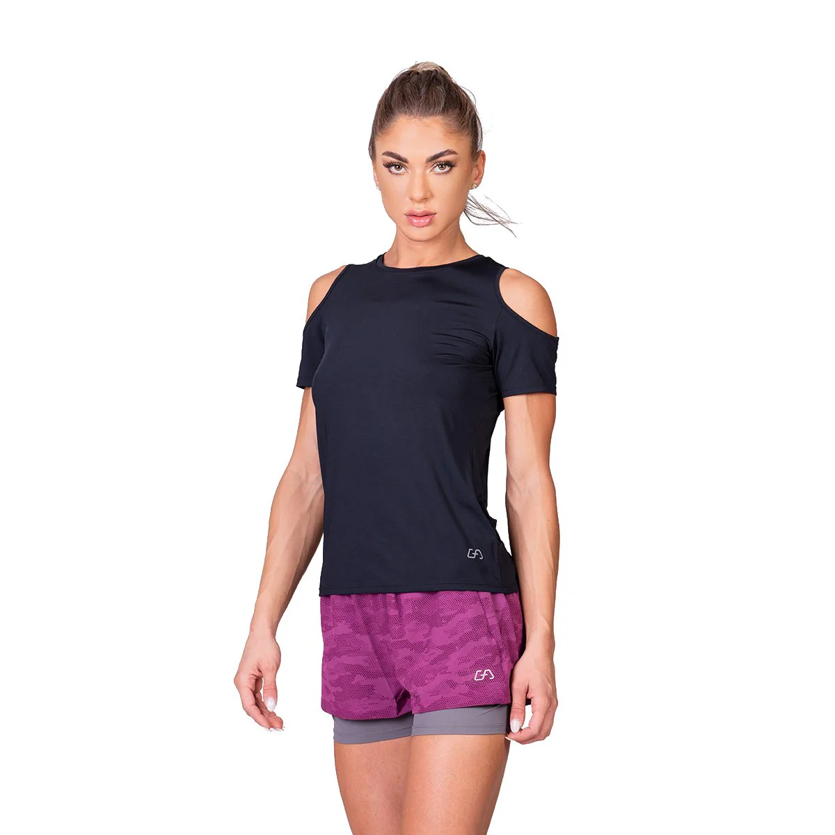 Athleisure Cold shoulder Fashion T-Shirt for Women