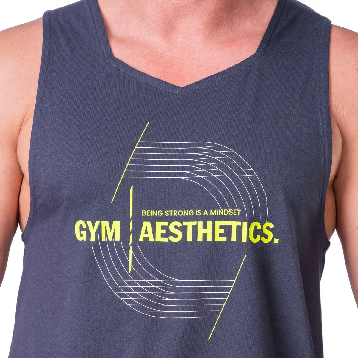 Essential Coolever Cotton Touch Gym Stringer for Men - Image 13