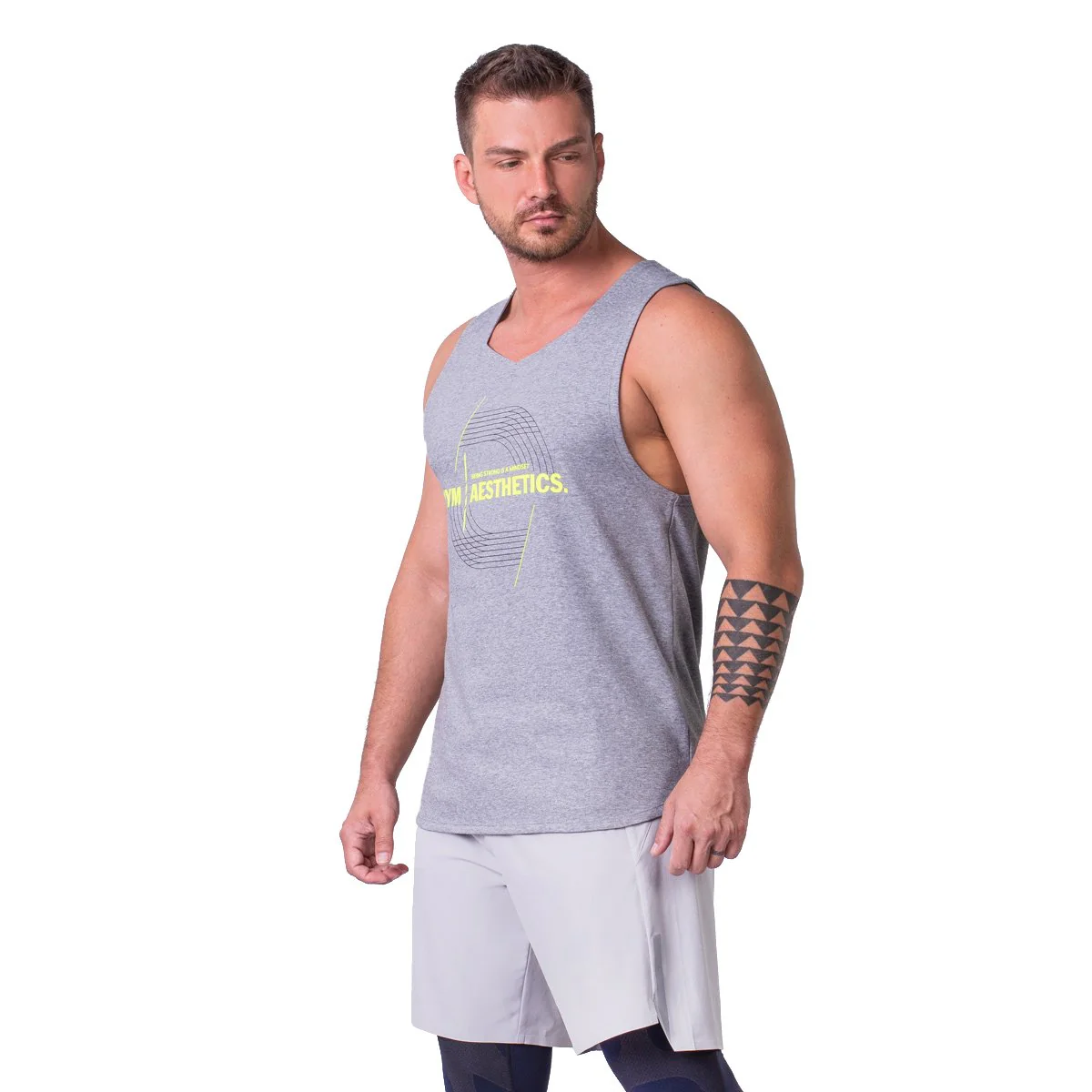 Essential Coolever Cotton Touch Gym Stringer for Men - Image 3