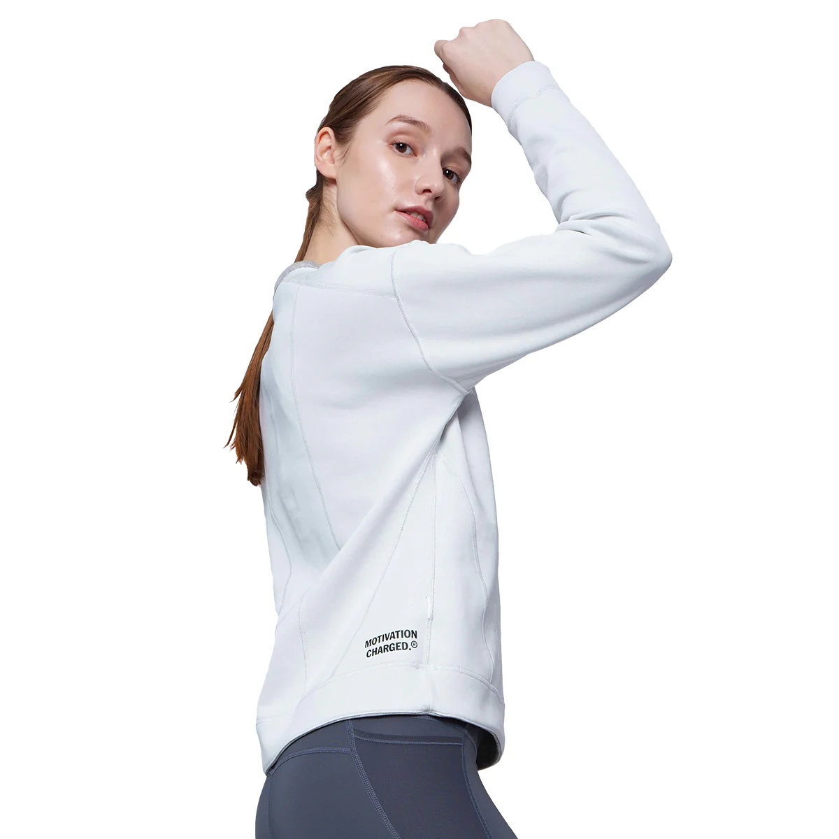 Athleisure Reversible Sweatshirt Pique for Women - Image 13