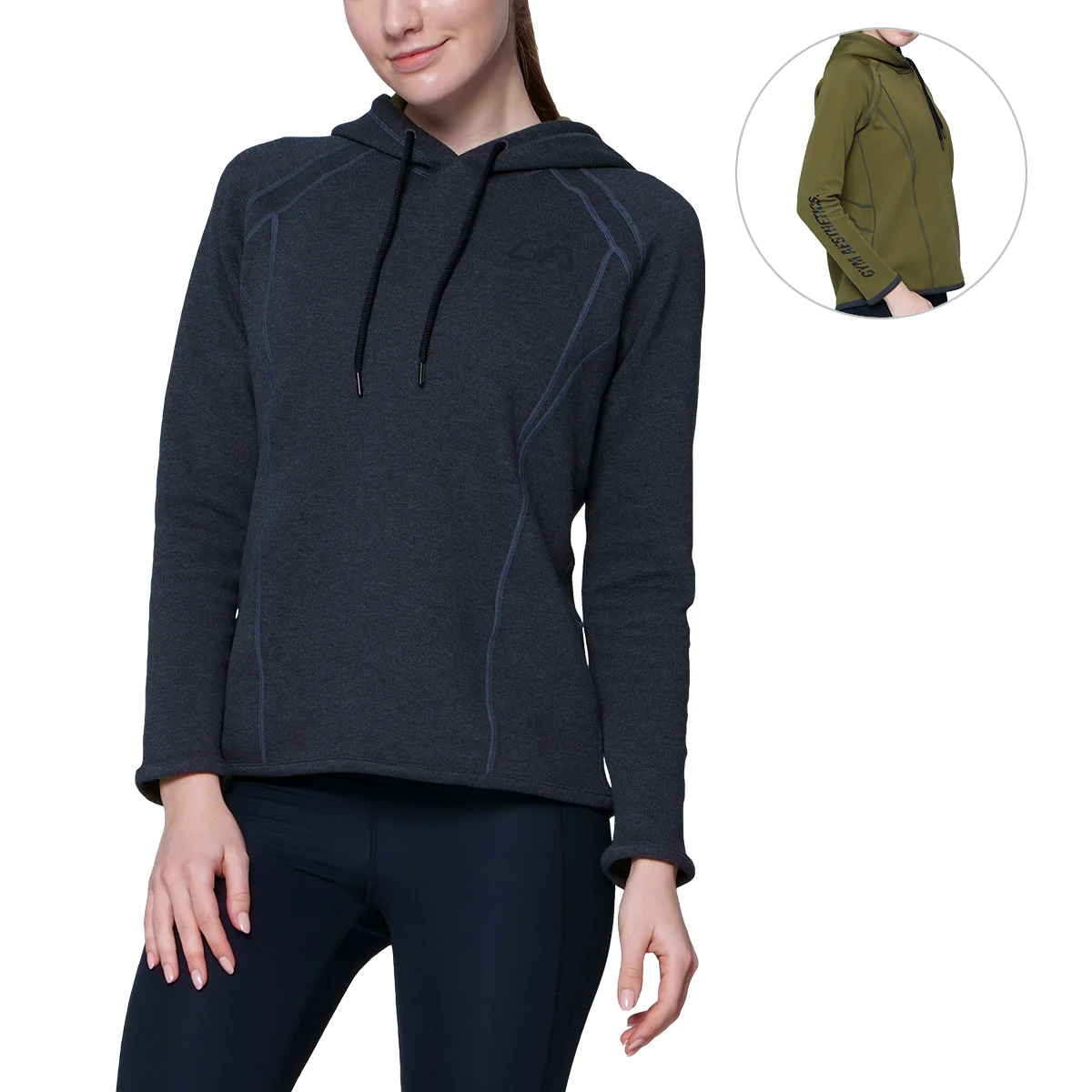 Athleisure Reversible Hoodies Pique for Women - Image 27
