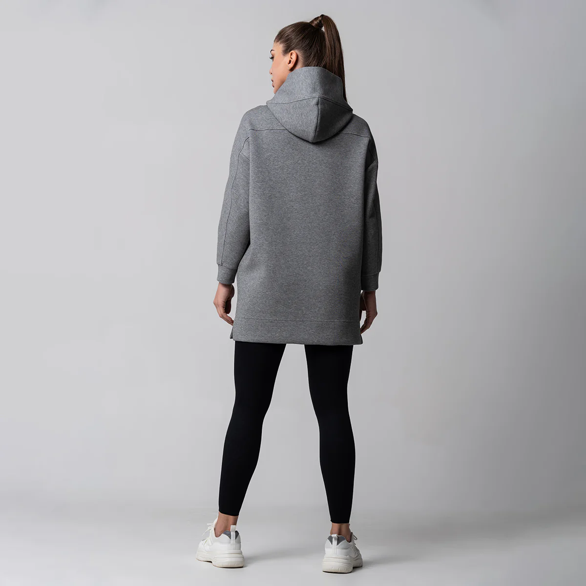 Oversize Everyday Wears Embossed print Hoodies Tunic for Women - Image 12