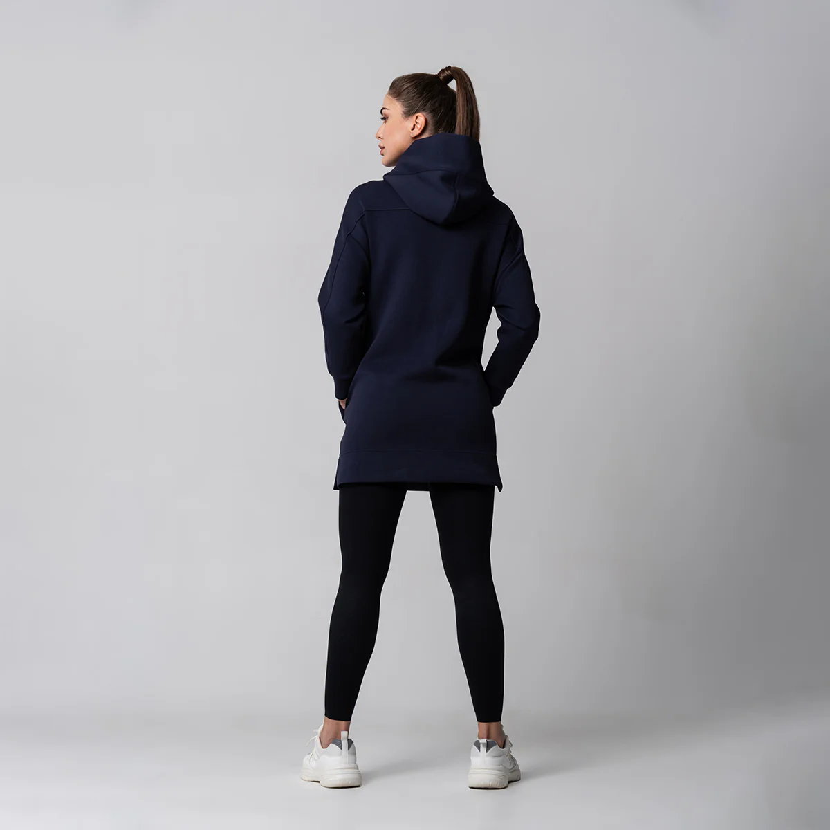 Oversize Everyday Wears Embossed print Hoodies Tunic for Women - Image 16