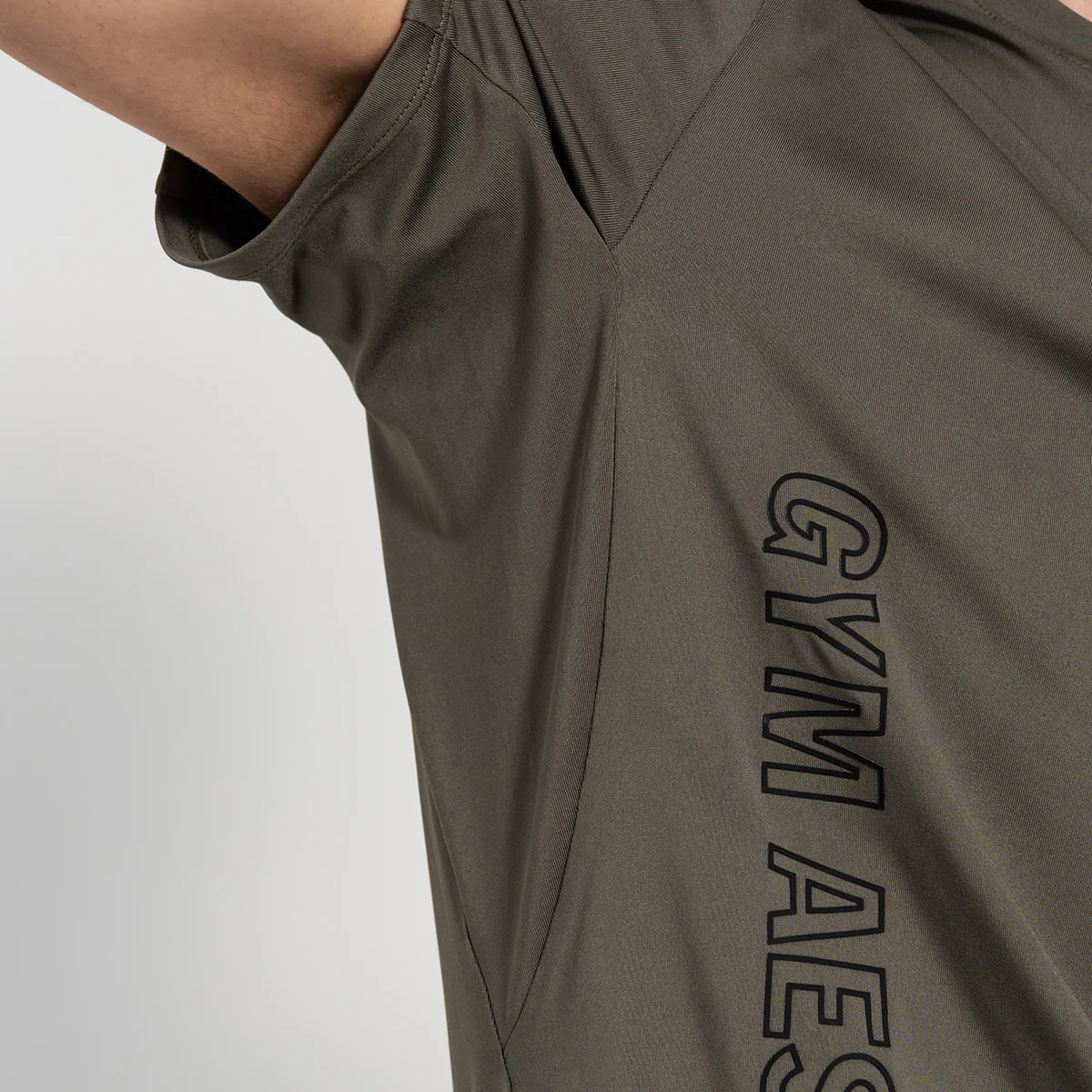 GA Tech Ergonomics Activewear Performance Breathable Mesh Blocking T Shirt for Men - Image 27