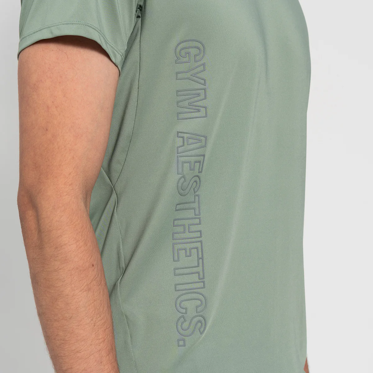 GA Tech Ergonomics Activewear Performance Breathable Mesh Blocking T Shirt for Men - Image 5