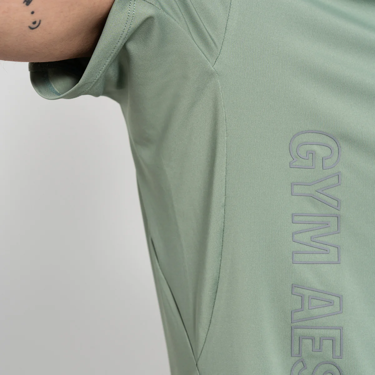 GA Tech Ergonomics Activewear Performance Breathable Mesh Blocking T Shirt for Men - Image 6